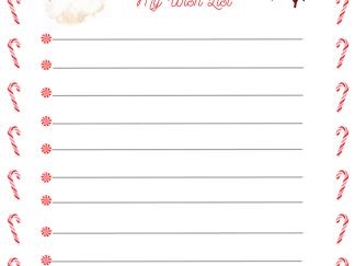 Letter to Santa - My Wish List