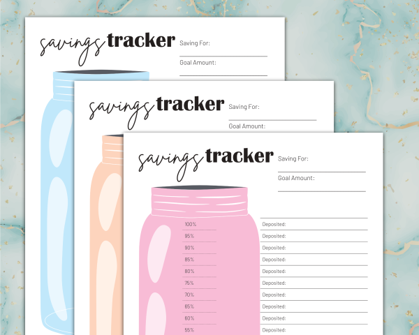 Savings Tracker Printable Bundle | Savings Tracker Digital Download - Image 5