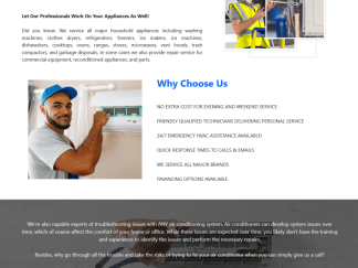 Fully Built Content Filled HAVC Website
