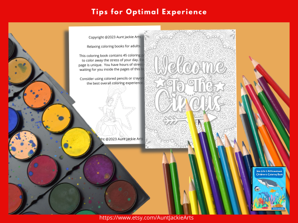 PRINTABLE COLORING Pages | Circus Clowns and Quotes Adult Coloring Book, 50+ Pages, Circus, Clowns, and Sassy Quotes, US Letter - Image 7