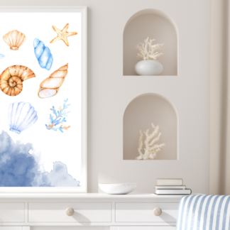 Seashells Nautical Wall Art