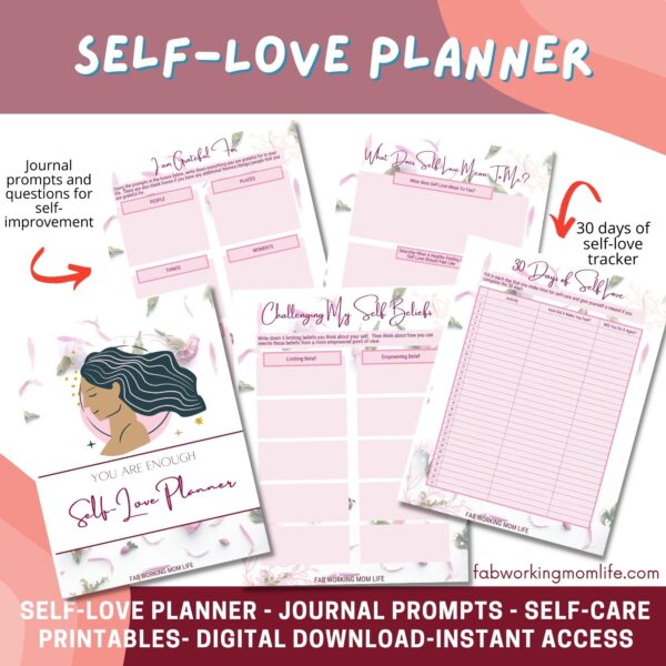 Self love planner horizonal