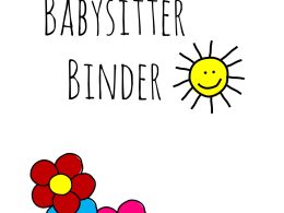 Babysitter Information Binder - Downloadable Printable