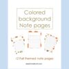 colored note pages