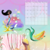 2023 Colorful Mermaids Calendar Printable - Image 2