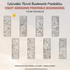 Colorable Floral Bookmark - Printable - Image 5