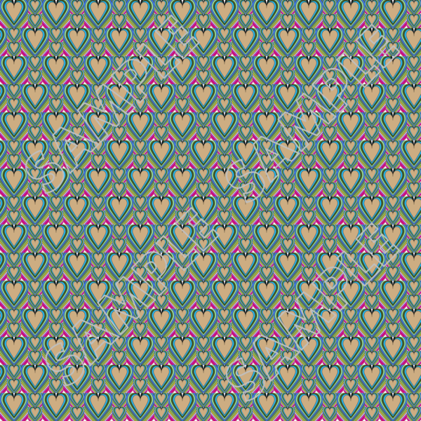 71-Hearts Of Many Colors Digital Papers PLR - Image 3