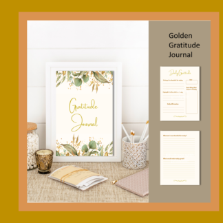 Golden Gratitude Journal