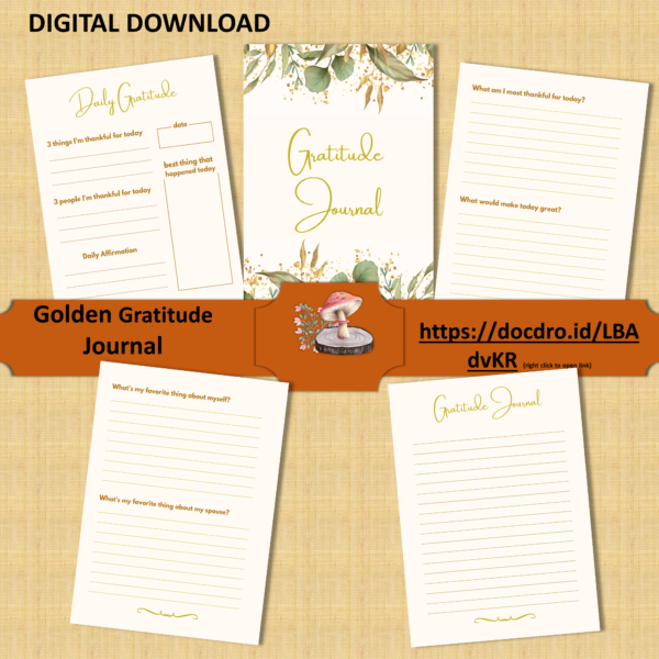 Golden Gratitude Journal - Image 2