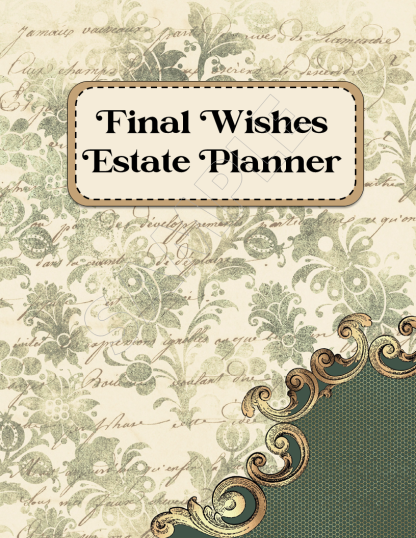 PRINTABLE Vintage Ornate Final Wishes Estate Planner - Image 2
