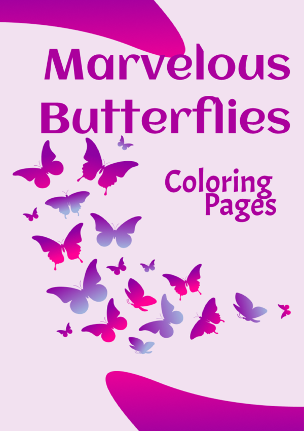 Marvelous Butterflies Printable Coloring Pages - Image 2