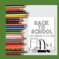 1 Back to School Coloring Planner Cover Page