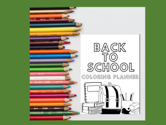 1 Back to School Coloring Planner