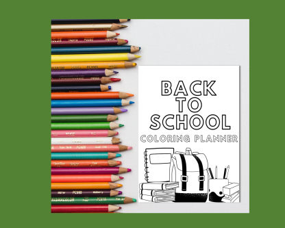 1 Back to School Coloring Planner