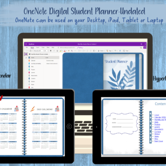 OneNote Digital Student Planner-Undated