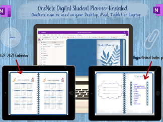 OneNote Digital Student Planner-Undated