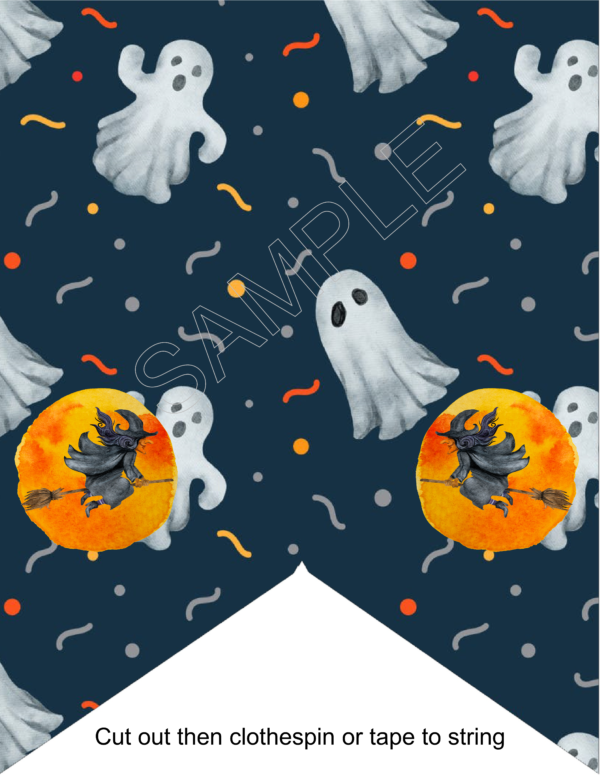 Witches And Ghosts Party Banners For Halloween - Image 2