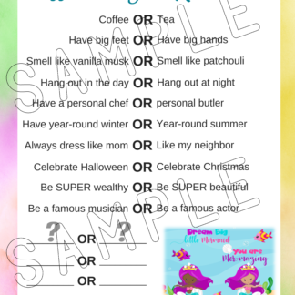 12 Printable Mermaid Party Games - Image 2