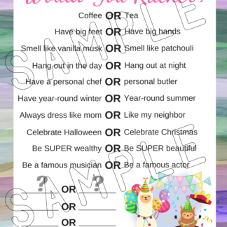 12 Printable Birthday Llama Party Games - Image 2