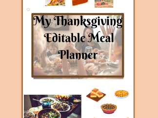 Editable Meal Planner
