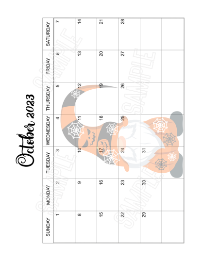 2023 Cute Gnomes Calendar Printable - Image 7