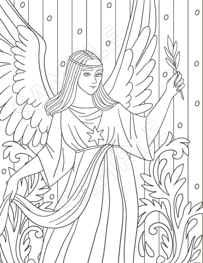 10-Angels Around Us Coloring Pages - Image 11
