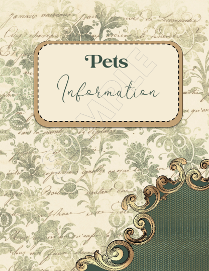PRINTABLE Vintage Ornate Final Wishes Estate Planner - Image 11