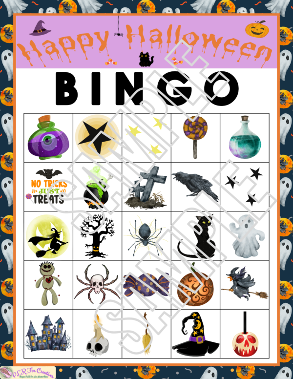 Halloween Bingo Games With Witches and Ghosts - Image 11