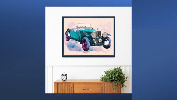 Vintage Cars Digital Printable Wall Art Set-1 - Image 9