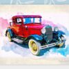 Vintage Classic Cars Digital Printable Wall Art Set-2 - Image 7
