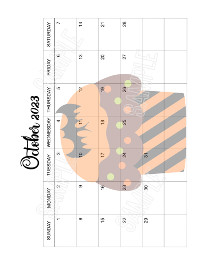 2023 Yummy Cupcake Calendar Printable - Image 11