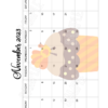 2023 Yummy Cupcake Calendar Printable - Image 12