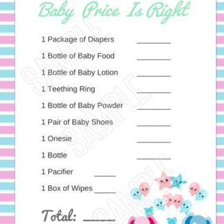 14 Reveal Baby Shower Games-Printables - Image 12