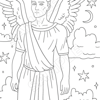 10-Angels Around Us Coloring Pages - Image 12