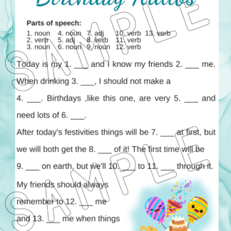 12 Printable Birthday Cake Party Games - Image 3