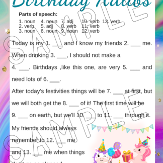12 Printable Birthday Unicorn Party Games - Image 12