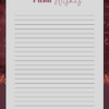 Printable Burgundy Vintage Ornate Final Wishes Estate Planner - Image 11