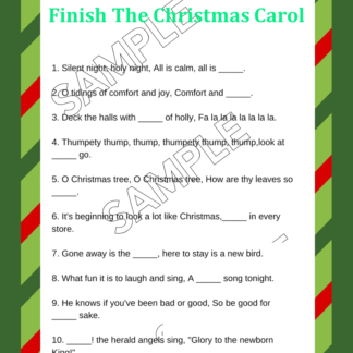 14 Vintage Santa Printable Party Games - Image 17