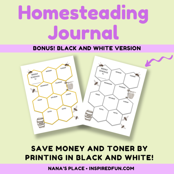 Homestead Journal - Black and White