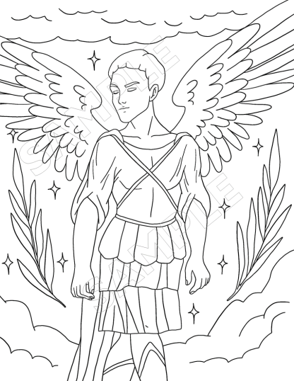 10-Angels Around Us Coloring Pages - Image 15