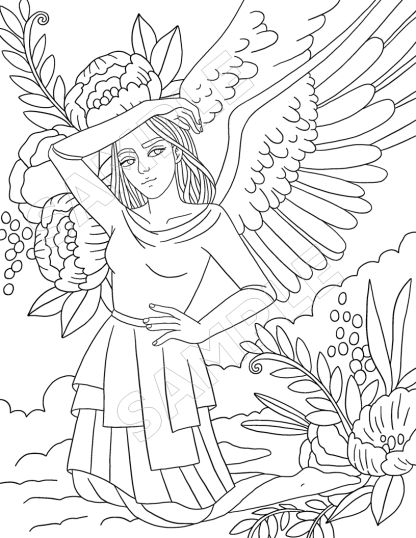 10-Angels Around Us Coloring Pages - Image 16