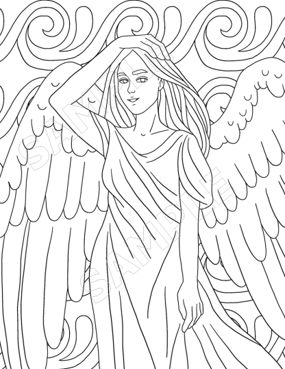 10-Angels Around Us Coloring Pages - Image 17
