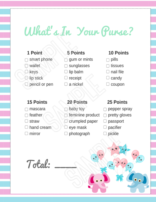 14 Reveal Baby Shower Games-Printables - Image 17