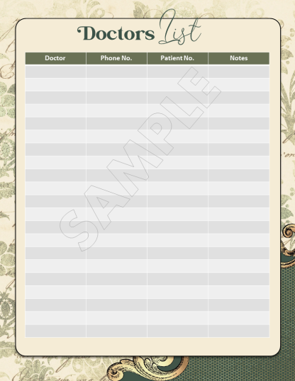 PRINTABLE Vintage Ornate Final Wishes Estate Planner - Image 18