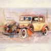 Vintage Cars Digital Printable Wall Art Set-1 - Image 4