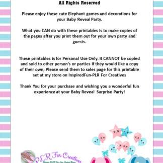 14 Reveal Baby Shower Games-Printables - Image 3