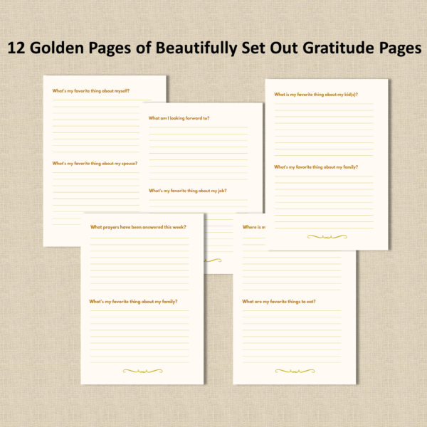 Golden Gratitude Journal - Image 3