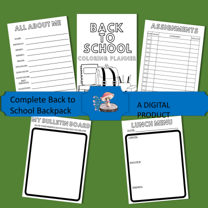 1 Back to School Coloring Planner - Image 2