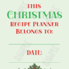 Christmas Recipe Planner Printable - Image 3