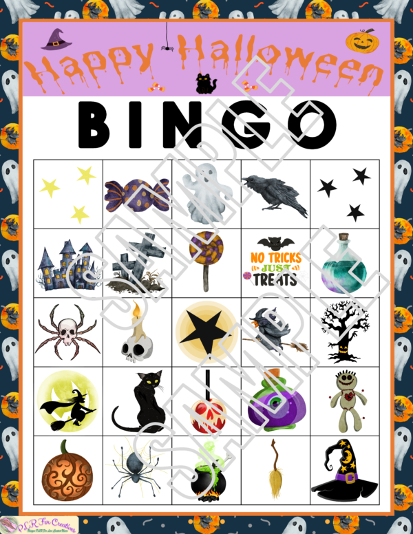 Halloween Bingo Games With Witches and Ghosts - Image 3